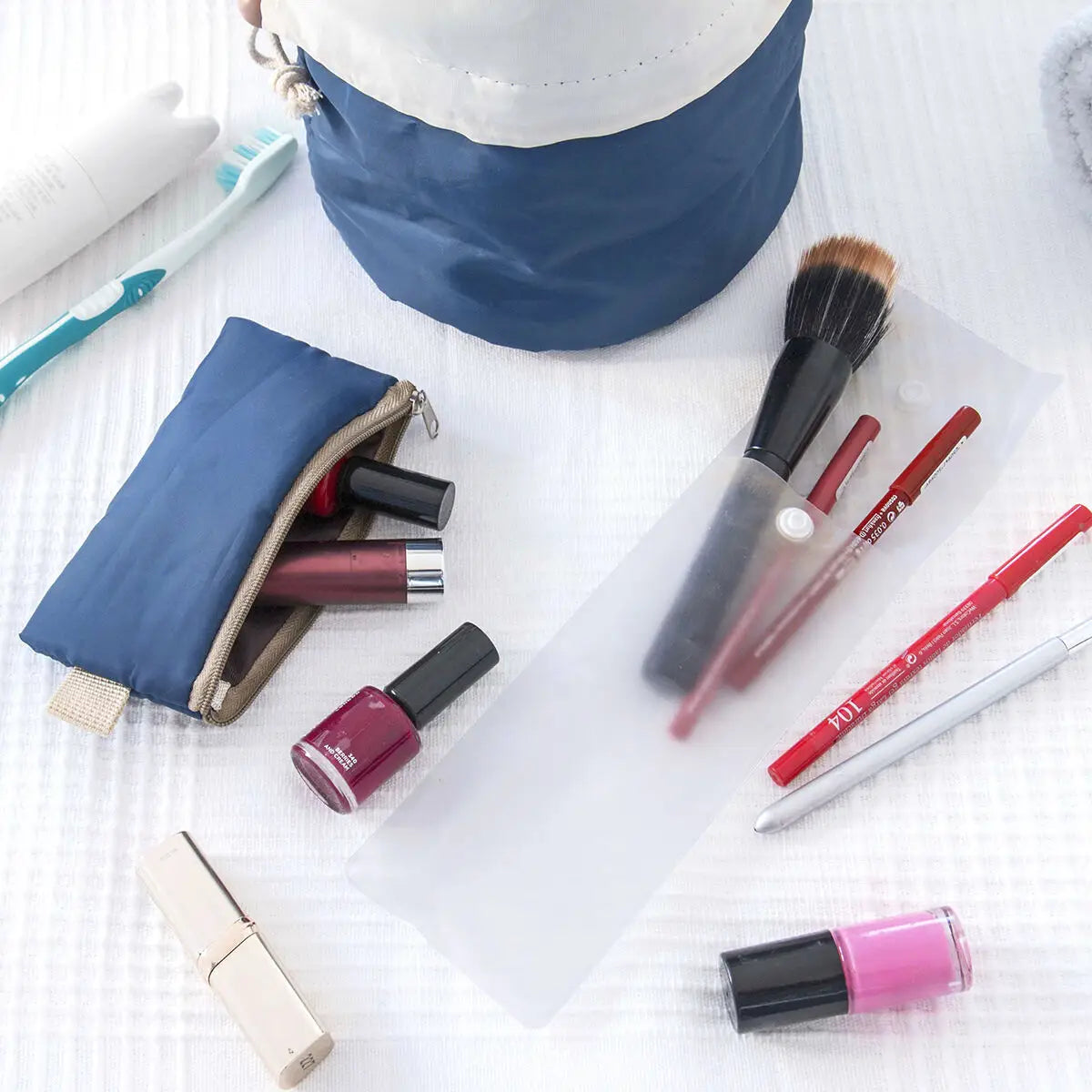 Inkludert liten PVC veske
