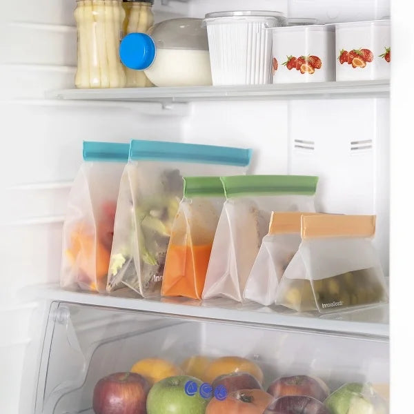 Hermetiske poser egner seg perfekt for oppbevaring av mat i kjøleskapet