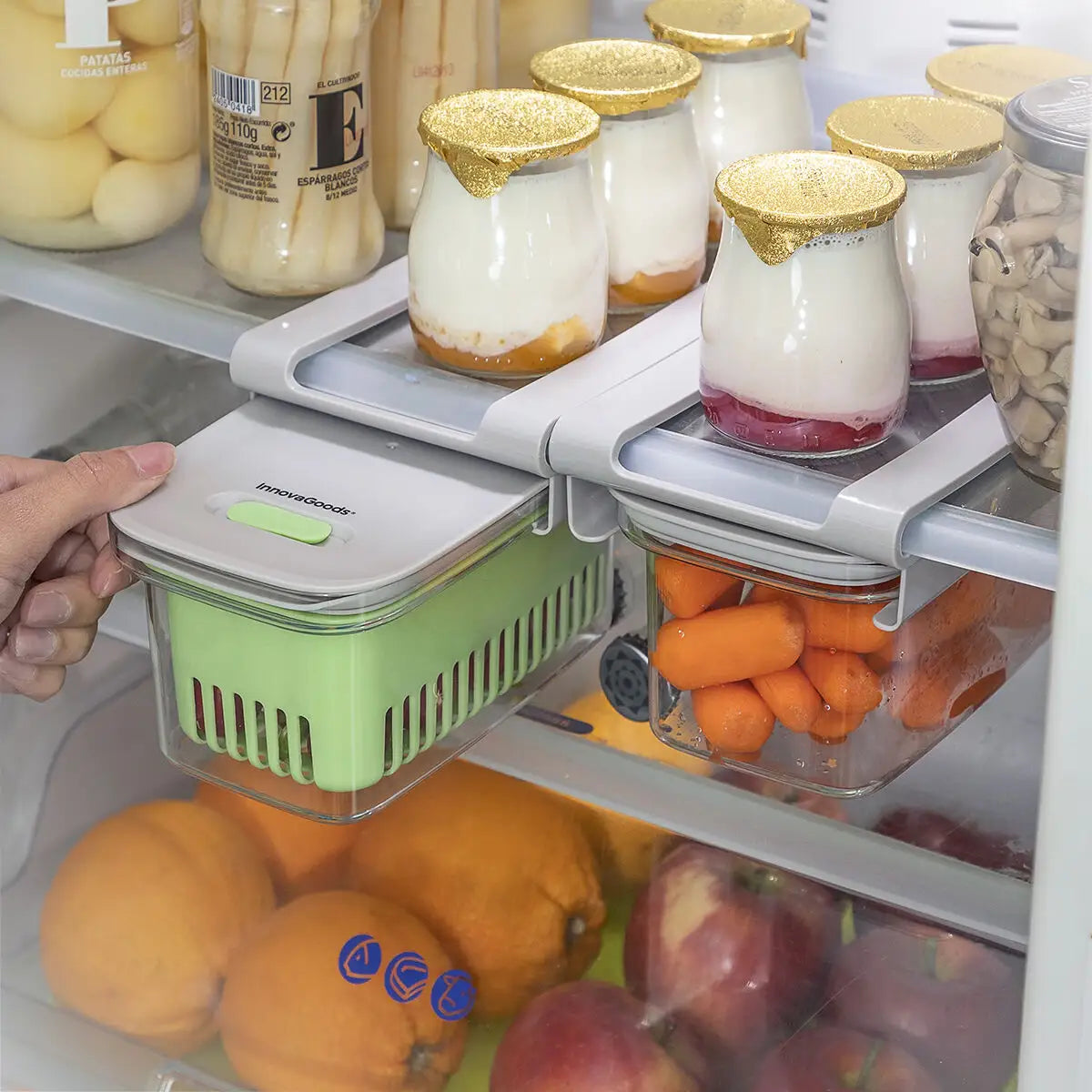 Kjøleskapskuffer i kjøleskapet