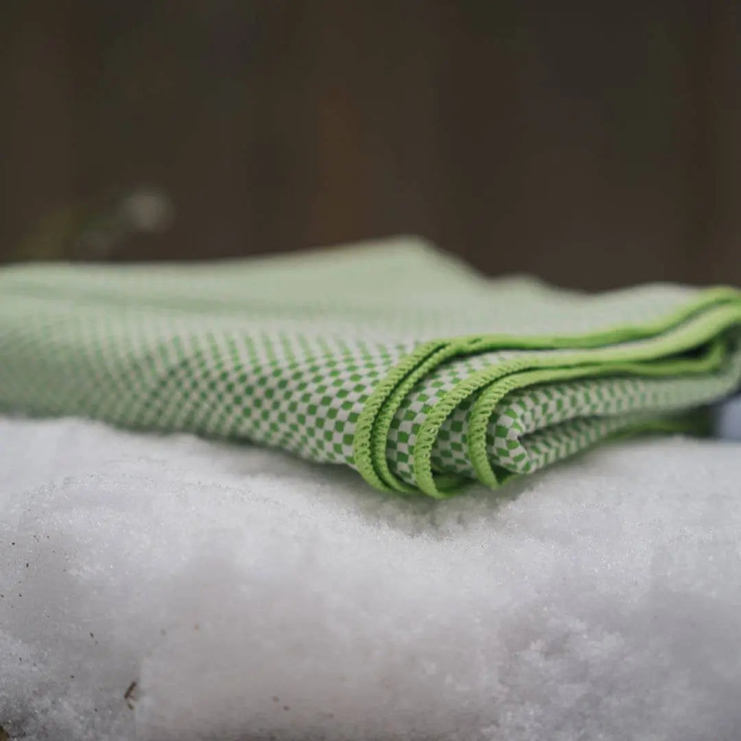 Reisehåndkle på snøen