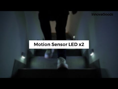 LED-lys med bevegelsessensor (2 stk)